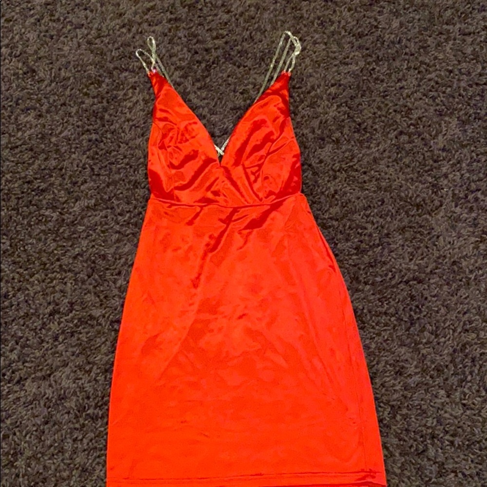 satin mini dress